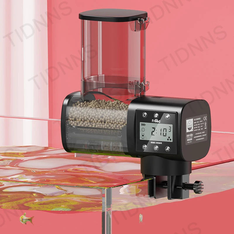 Jebao Adjustable Smart Automatic Feed Feeder with LCD Indicates Timer Automatic Fish Tank Auto Feeder Aquarium Accessories