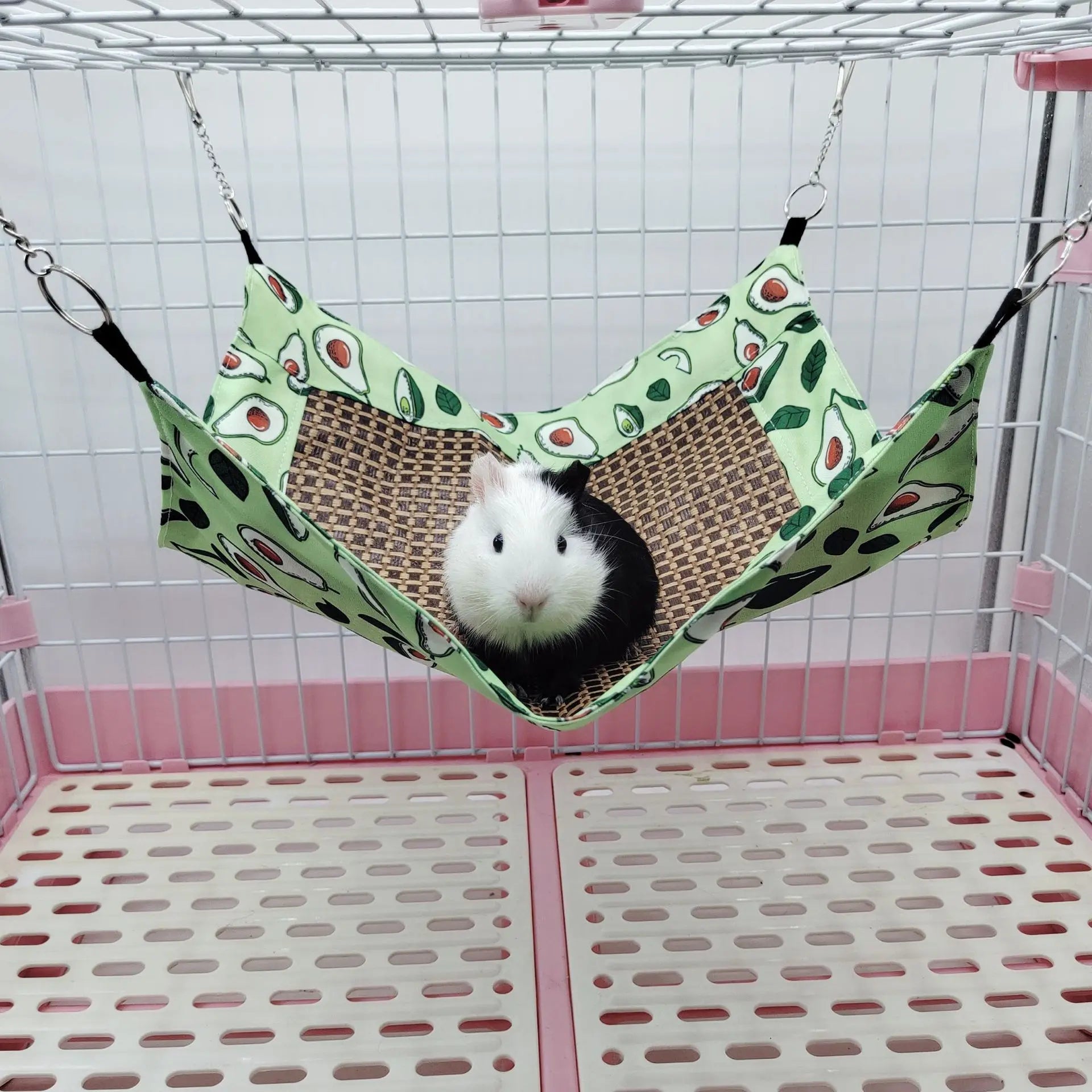 Small Pet Hammock Made of Plant Vines Double-Sided Use Summer Breathable Cooling Mat Sugar Glider Hamster Rest Play Universal