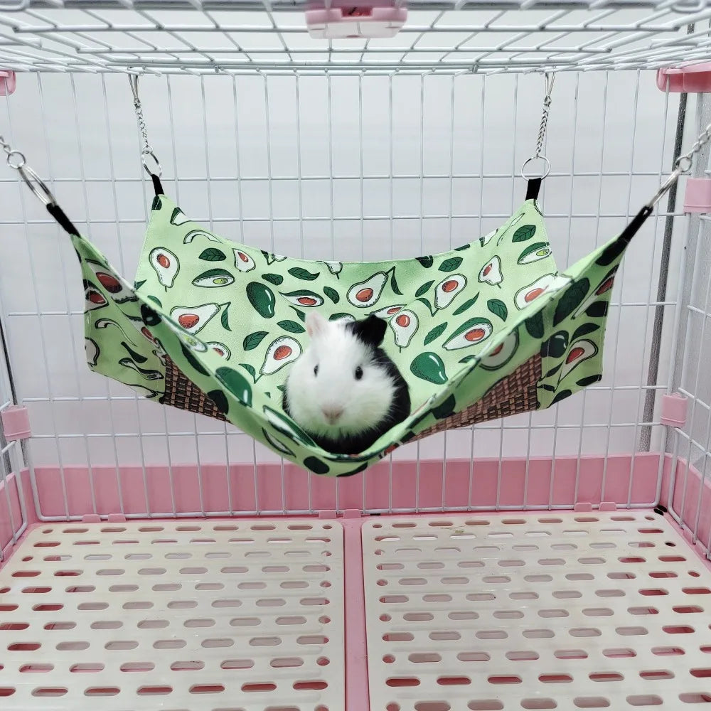 Small Pet Hammock Made of Plant Vines Double-Sided Use Summer Breathable Cooling Mat Sugar Glider Hamster Rest Play Universal