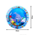Cat Playing Water Mat Sensory Water Play Mat for Cat Pvc Ocean Fish Crawling Induction Cat Playing Water Mat Interactive Cat Toy